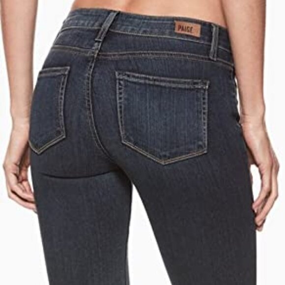 PAIGE Skyline Skinny Jeans size 27 in Brentyn Dark Wash Hemmed to  Ankle Length - Picture 8 of 8